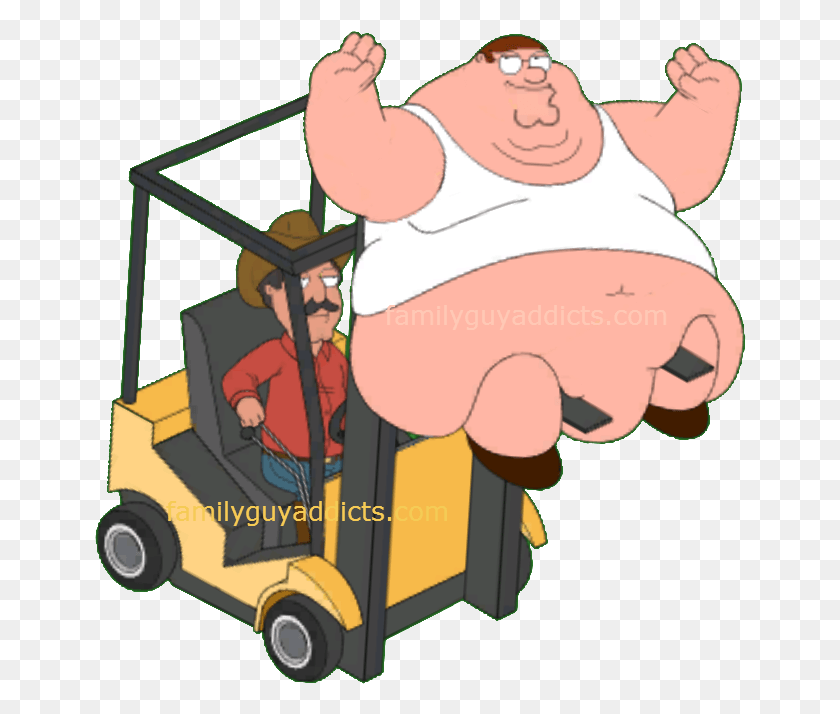 652x654 Transparent Fat Person Fat People On Forklift, Human, Vehicle, Transportation HD PNG Download