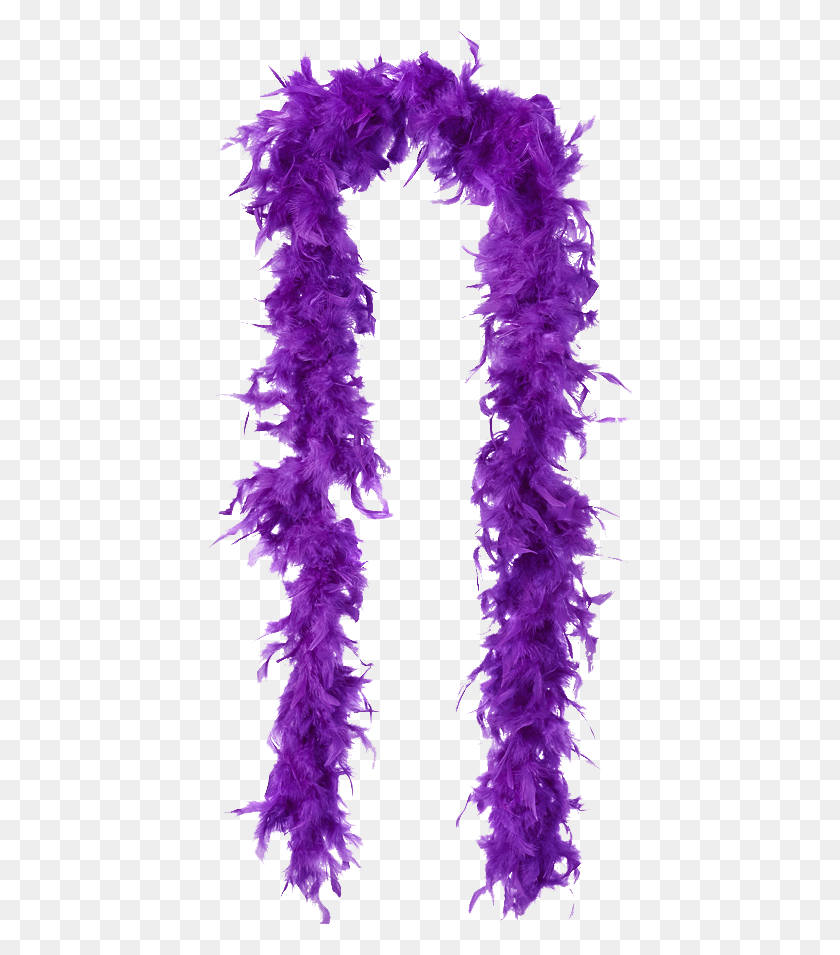 425x895 Transparent Feather Boa Purple Feather Boa Transparent, Clothing, Apparel, Scarf HD PNG Download