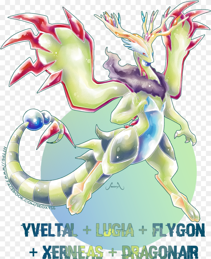 Transparent Flygon Xerneas, Dragon, Animal, Bird, Chicken Sticker PNG