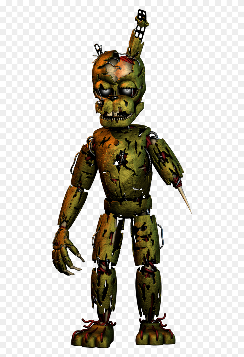 485x1171 Transparent Fnaf 6 Springtrap Picture Freeuse Stock, Robot, Person, Human HD PNG Download