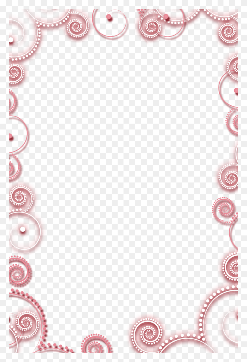853x1280 Descargar Png Marco Transparente Con Elementos De Color Rosa Marco De Navidad Rosa Png, Número, Símbolo, Texto Hd Png
