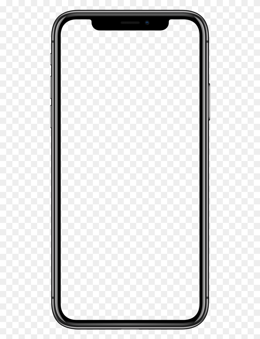518x1035 Прозрачный Бесплатный Клипарт Для Iphone Пустой Белый Экран Iphone X, Мобильный Телефон, Телефон, Электроника Png Скачать