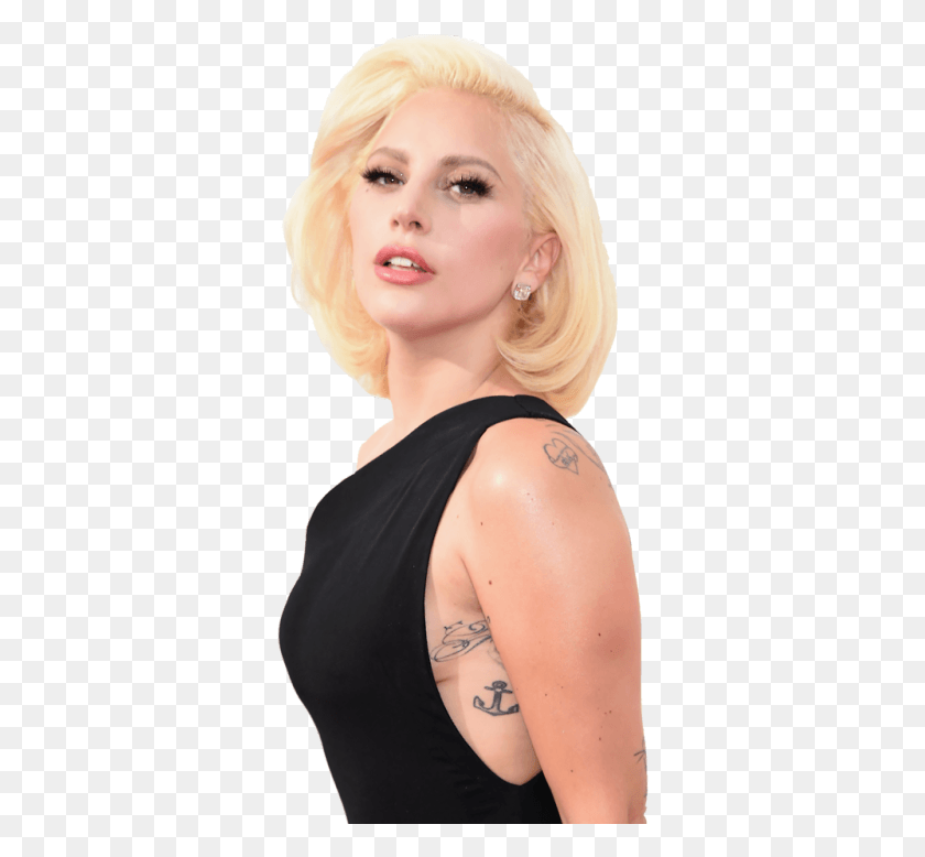 339x718 Transparent Gaga Part Lady Gaga Transparent, Shoulder, Hair, Person HD PNG Download