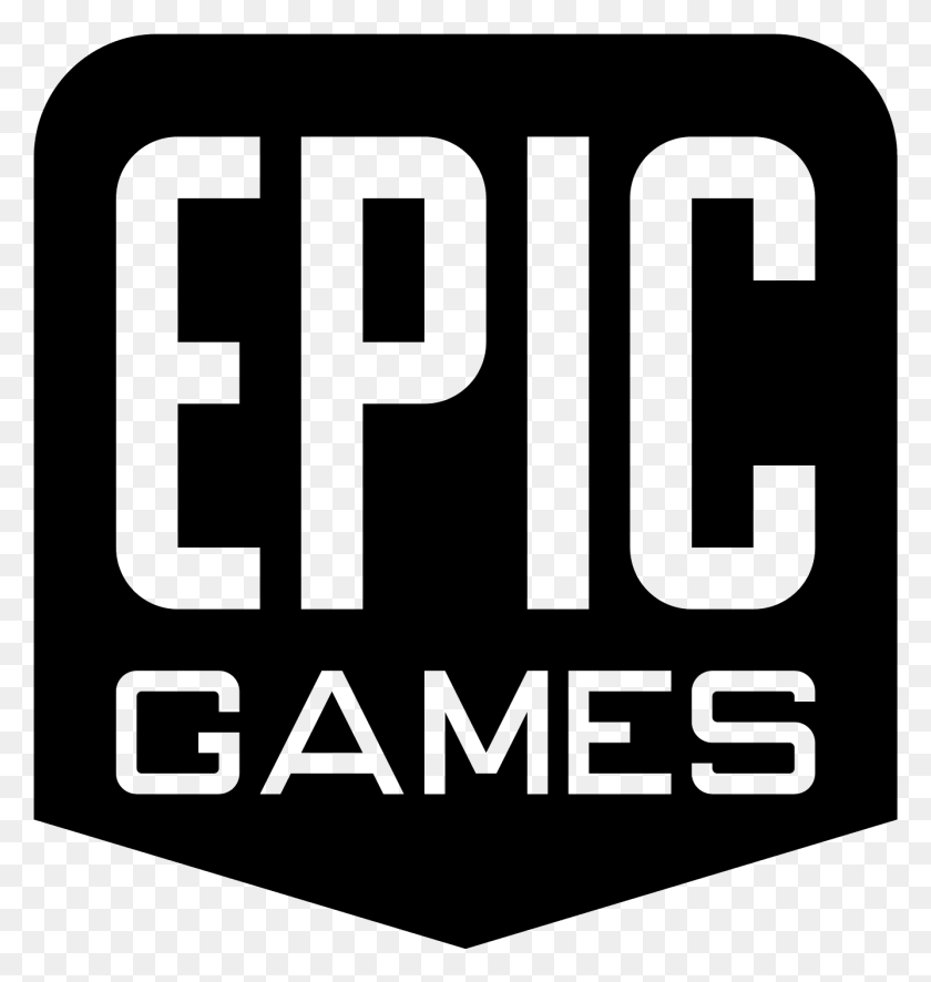 1335x1415 Черно-Белый Логотип Epic Games, Серый, Мир Варкрафта Png Скачать
