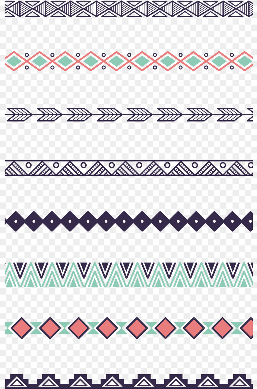 Geometric Lines Stitching Line, Pattern, Home Decor Sticker PNG