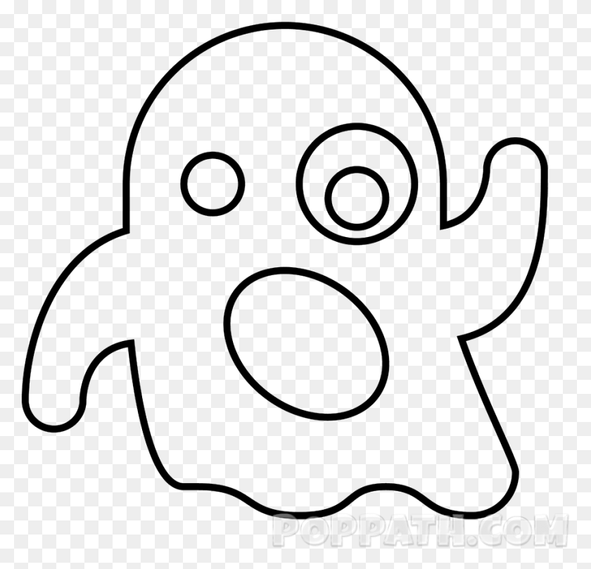 907x871 Transparent Ghost Emoji Emojis Black And White Ghost, Symbol, Gray, Logo HD PNG Download