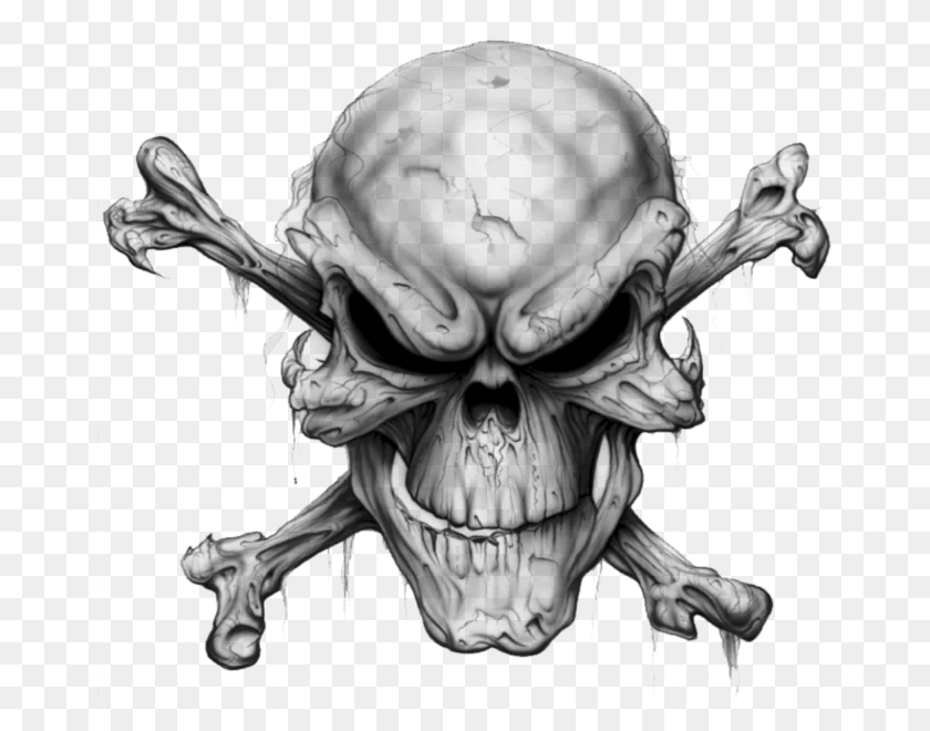 663x600 Transparent Ghost Rider Skull Evil Skull And Crossbones, Gray, World Of Warcraft HD PNG Download