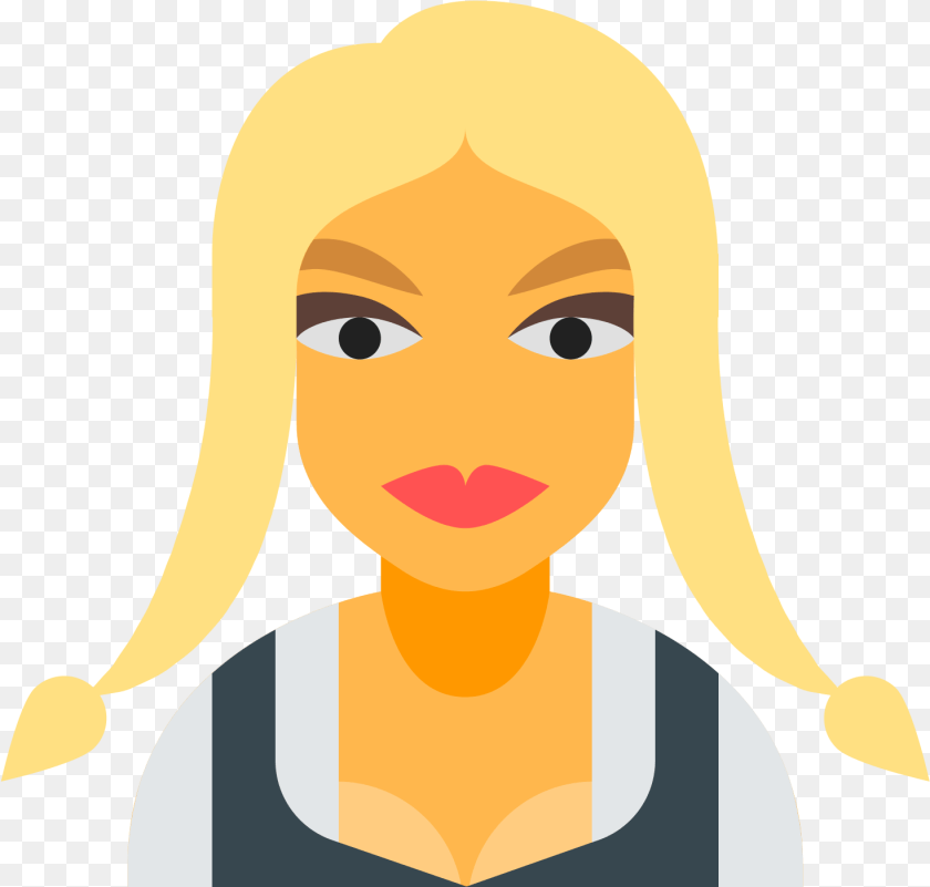 Transparent Girl Icon Illustration, Baby, Face, Head, Person Sticker PNG