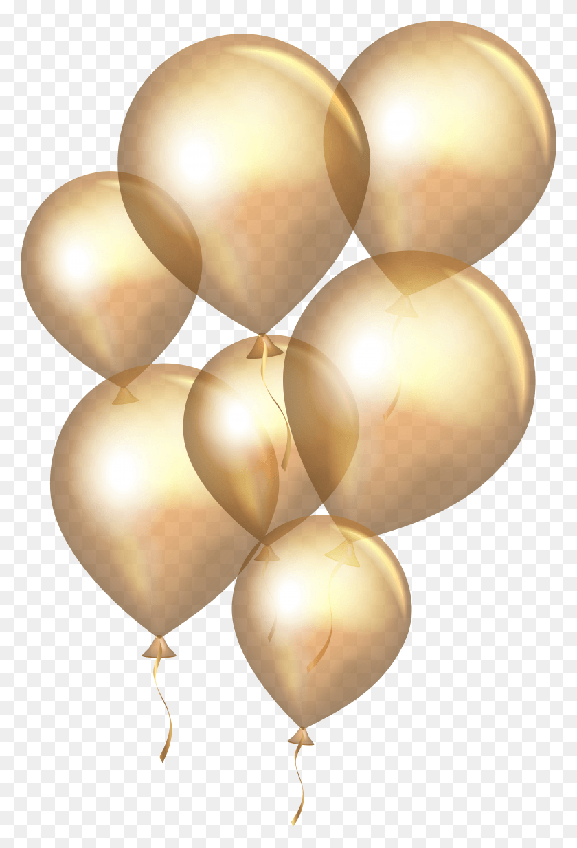 5242x7895 Transparent Gold Balloon HD PNG Download