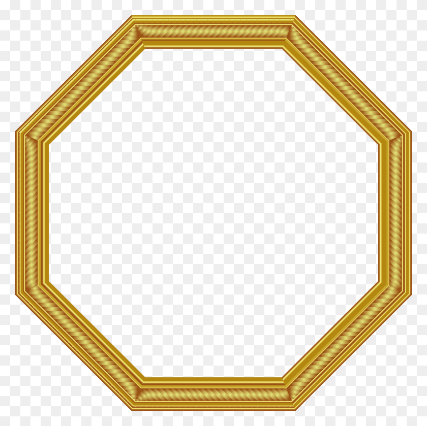 6000x5999 Transparent Gold Photo Frame Gold Frame In HD PNG Download