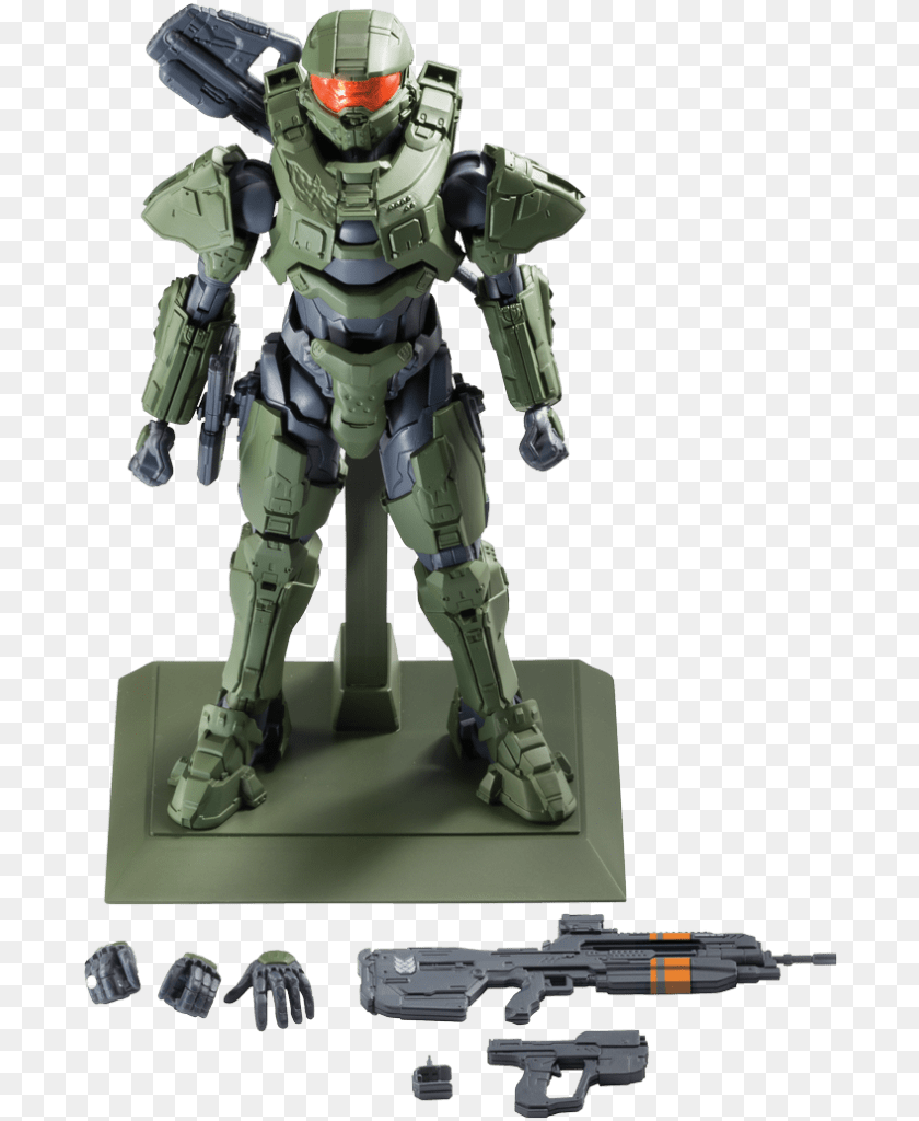 693x1024 Transparent Halo 5 Master Chief Halo Sprukits, Toy, Gun, Weapon, Helmet Clipart PNG