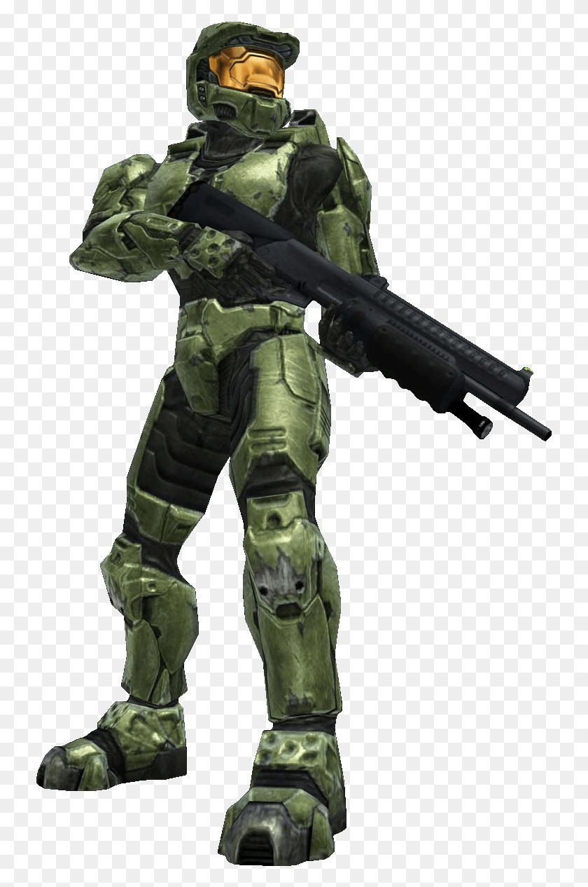737x1206 Transparent Halo Masterchief, Gun, Weapon, Weaponry HD PNG Download