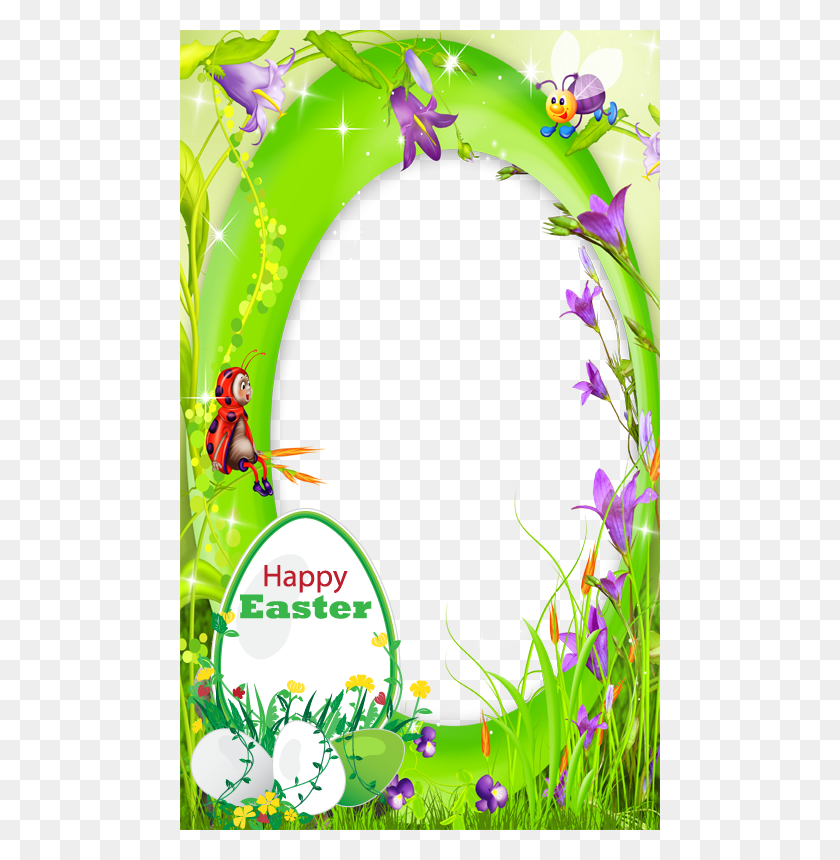 480x800 Transparent Happy Easter 2018 Frame, Graphics, Plant HD PNG Download