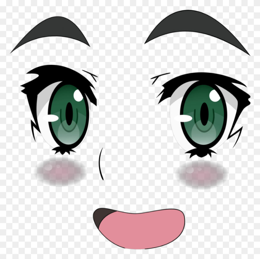 796x792 Transparent Happy Eyes Clipart Anime Girl Face Transparent, Candle, Mask, Mouth HD PNG Download