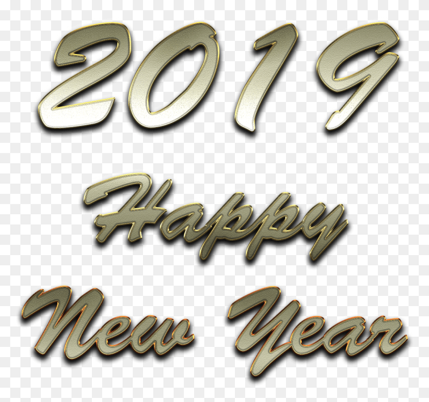 1050x980 Transparent Happy New Year 2019, Word, Text, Sweets HD PNG Download