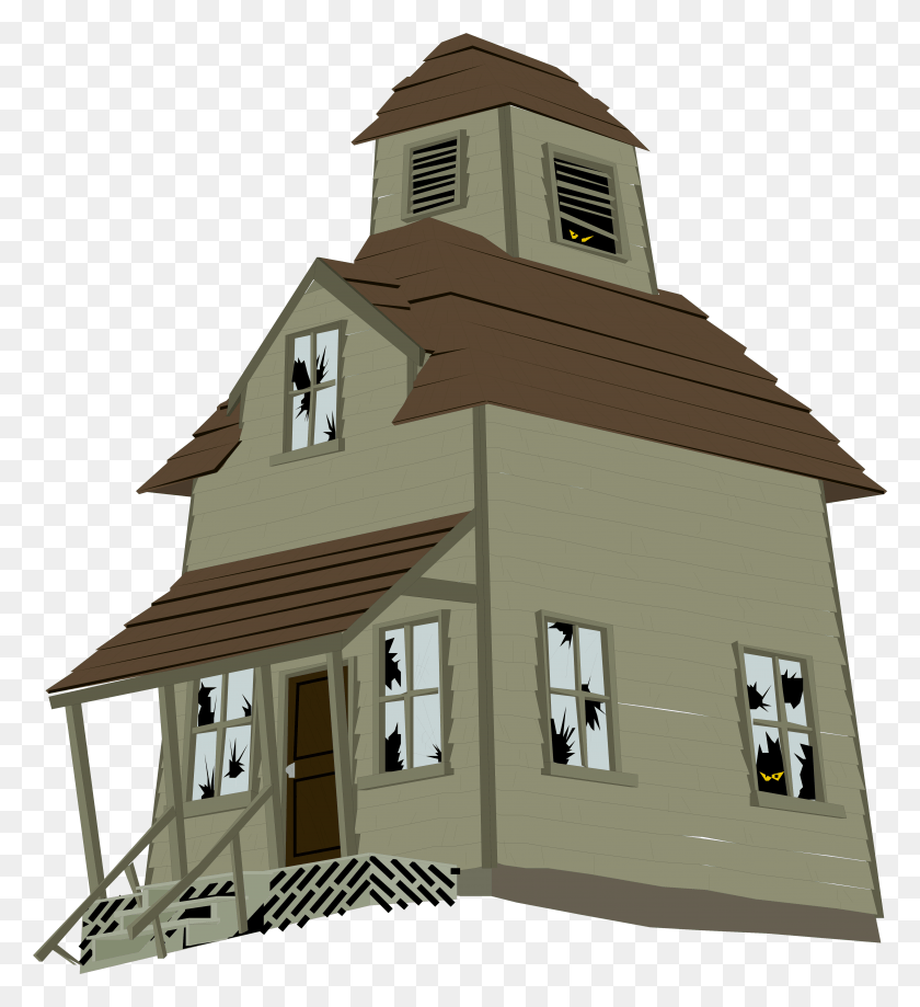 4388x4837 Transparent Haunted House, Building, Tower, Architecture HD PNG Download