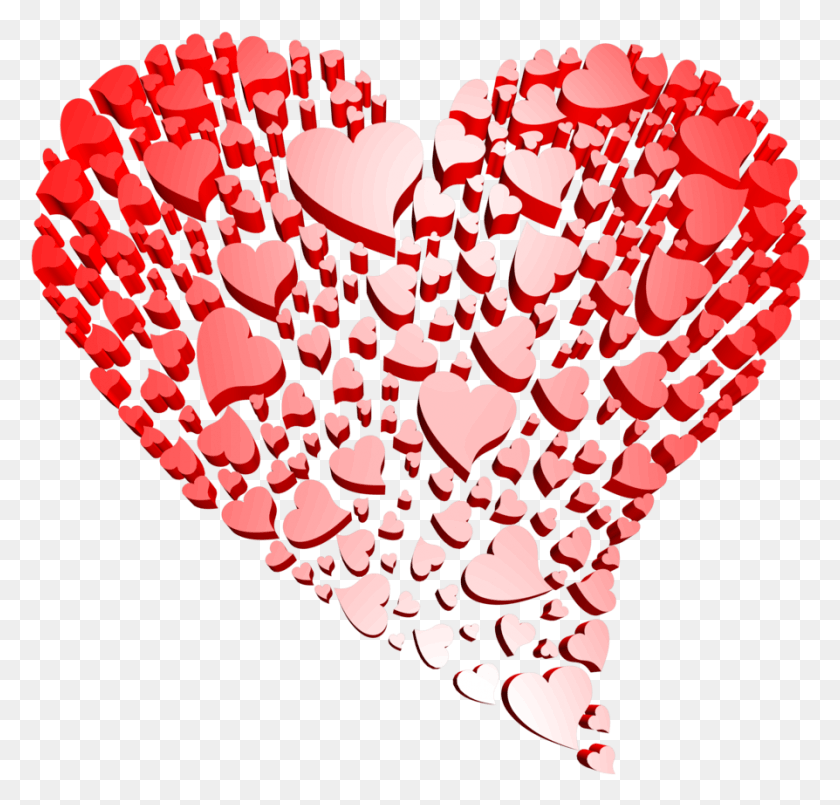894x854 Transparent Heart Of Hearts Free Clipart Transparent Background Heart, Chandelier, Lamp HD PNG Download