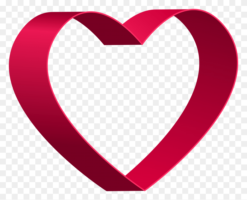 7939x6327 Transparent Heart Shape Clip Art, Heart, Tape HD PNG Download