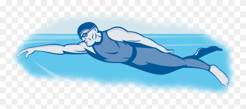 999x404 Transparent History Of Swimming Types Man Swimming, Ice, Outdoors, Nature HD PNG Download