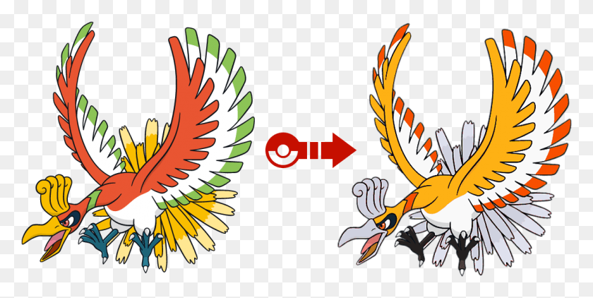 1098x510 Descargar Png / Ho Oh Ho Oh Pokemon, Símbolo, Emblema Hd Png