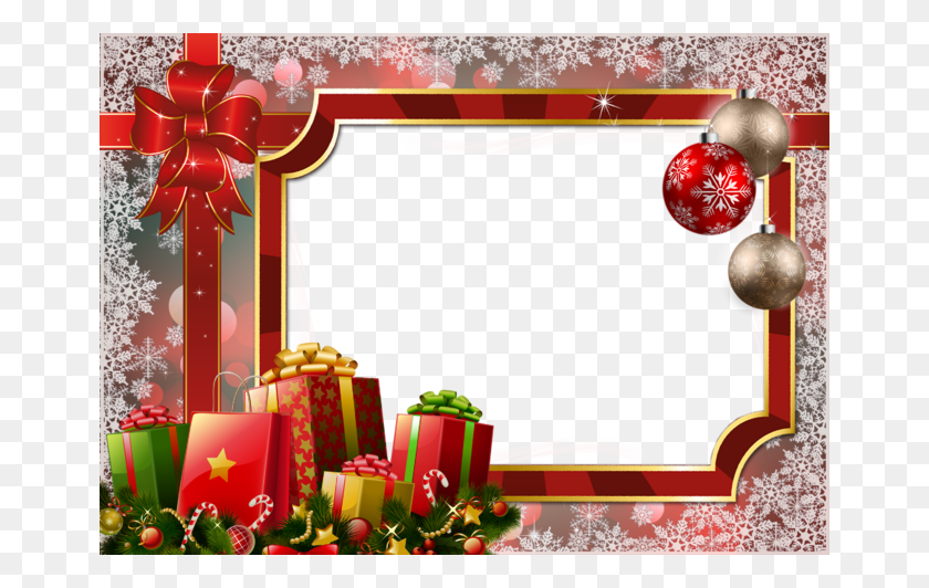 660x472 Цветочная Рамка С Рождеством Христовым, Растение, Елка, Подарок Png Скачать