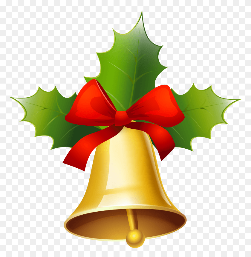 5879x6038 Transparent Holly Clip Art Illustration Bell Christmas, Leaf, Plant, Lamp Descargar Hd Png