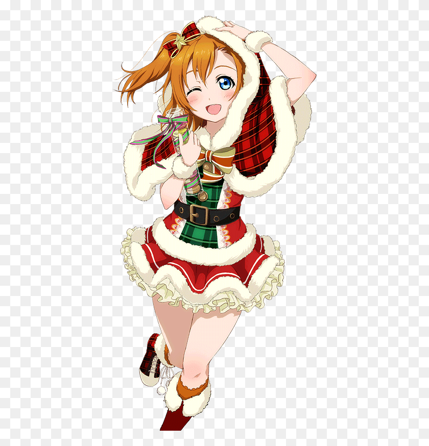 401x814 Transparent Idolized Love Live Christmas Honoka, Costume, Elf, Nutcracker HD PNG Download