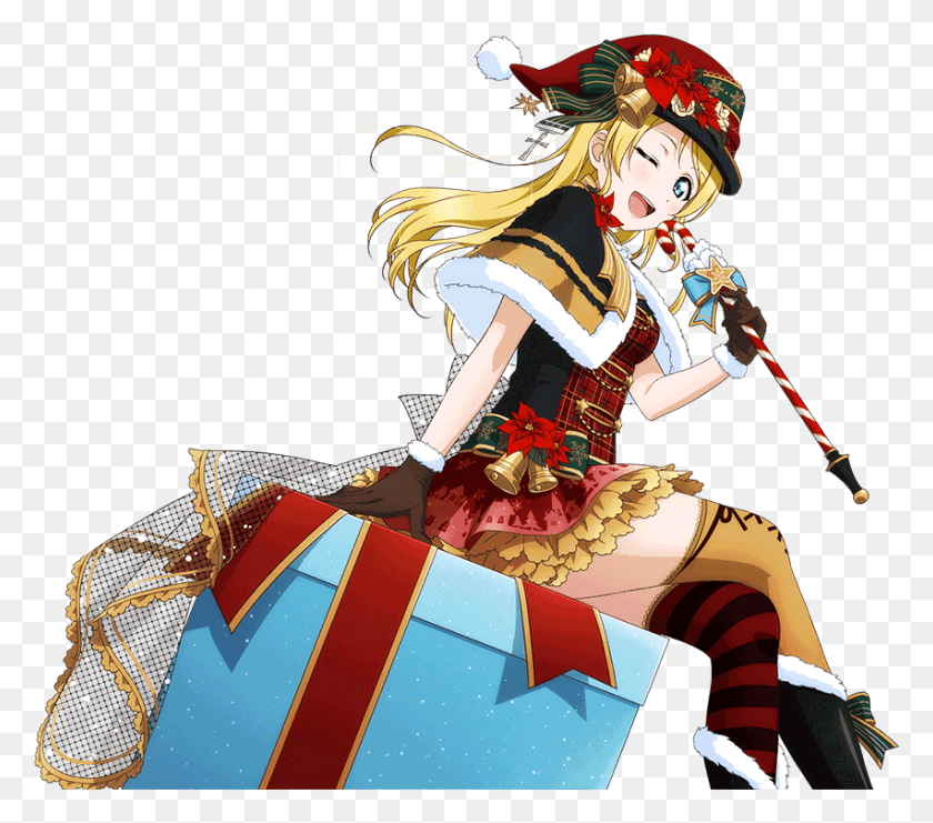 852x744 Transparent Idolized Love Live Mari Christmas, Person, Human, Costume HD PNG Download