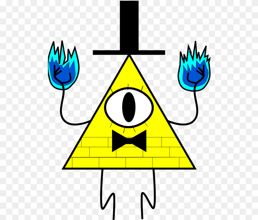Transparent Illuminati Clipart Bill Gravity Falls, Triangle, Animal, Fish, Sea Life Sticker PNG