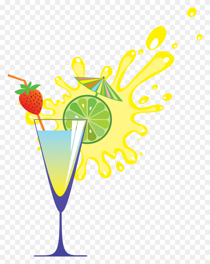 4077x5214 Transparent Illustration, Cocktail, Alcohol, Beverage HD PNG Download