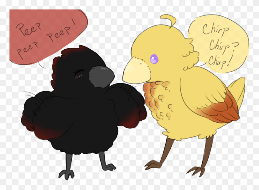 1271x909 Transparent Image Of Baby Bird Ruby And Baby Bird Yang Yang Xiao Long Bird, Fowl, Animal, Poultry HD PNG Download