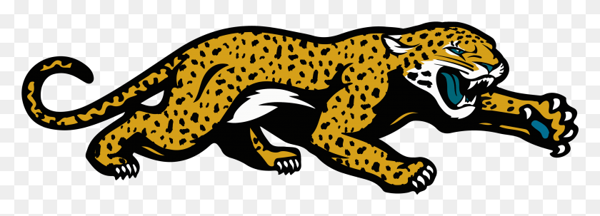 3668x1147 Descargar Png Jaguar Clipart Jacksonville Jaguars Concept Logo, La Vida Silvestre, Animal, Anfibio Hd Png