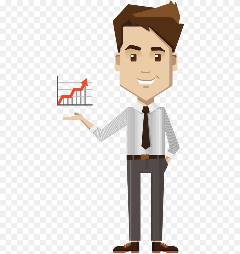 450x890 Transparent Jumping Jack Clipart Business Person Cartoon Transparent, Accessories, Hat, Formal Wear, Clothing PNG