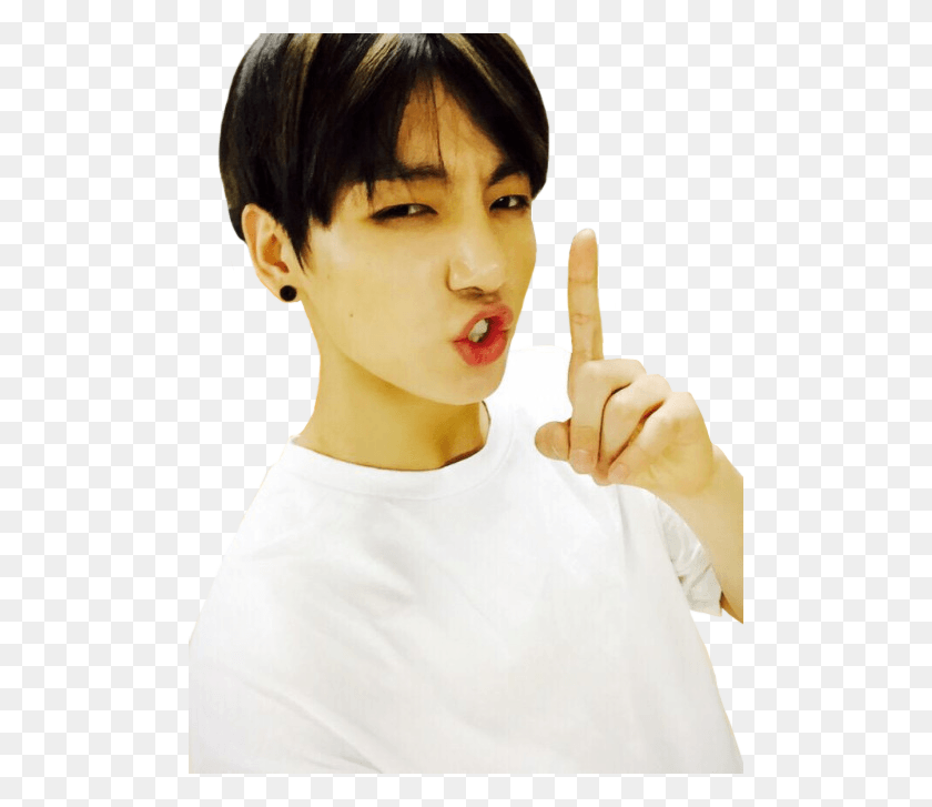 500x667 Transparent Jungkook For Anon Why Does His Finger Look Jungkook Translucent, Person, Human, Face HD PNG Download