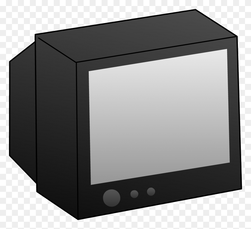 4639x4192 Transparent Library Black Television Clip Art Free Television Clip Art, Monitor, Screen, Electronics HD PNG Download