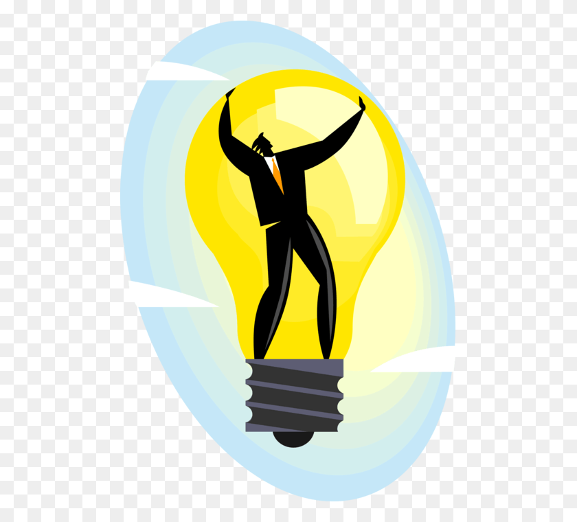 490x700 Transparent Library Entrepreneur In Good Ideas Hombre Con Foco, Light, Logo, Symbol HD PNG Download