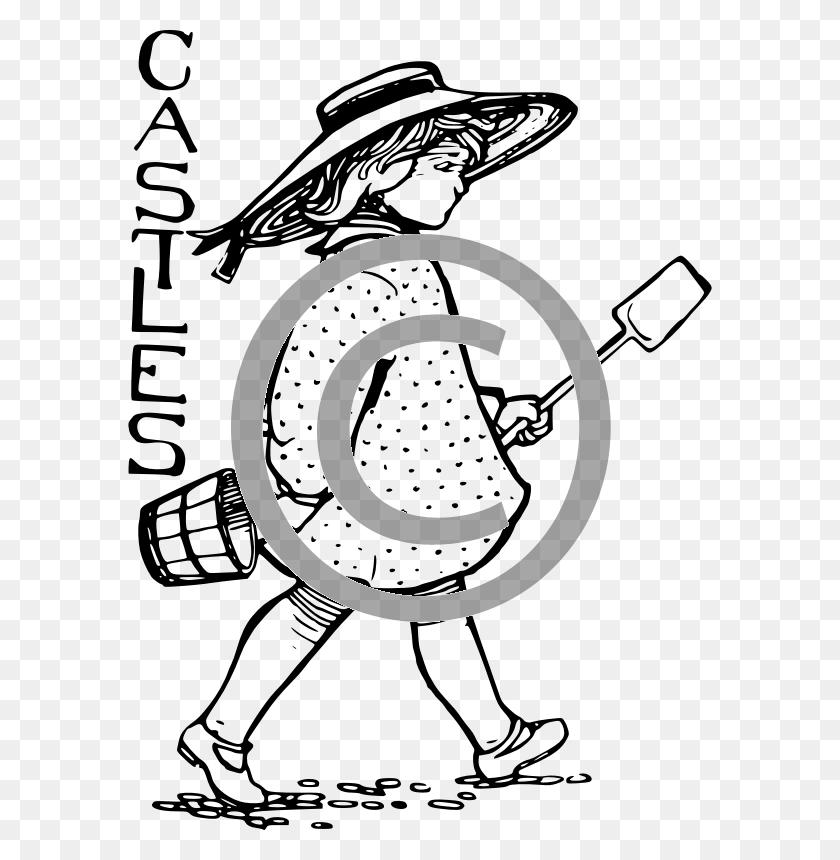 584x800 Transparent Library Girl With Bucket And Spade Illustration, Clock Tower, Tower, Architecture HD PNG Download