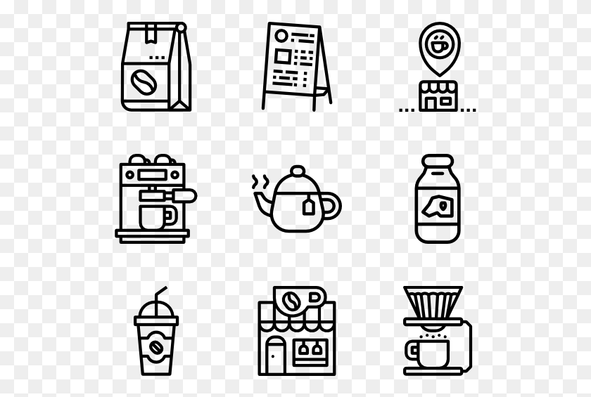 515x505 Transparent Library Packs Svg Psd Coffee Shop Business Card Vector Icon, Gray, World Of Warcraft HD PNG Download