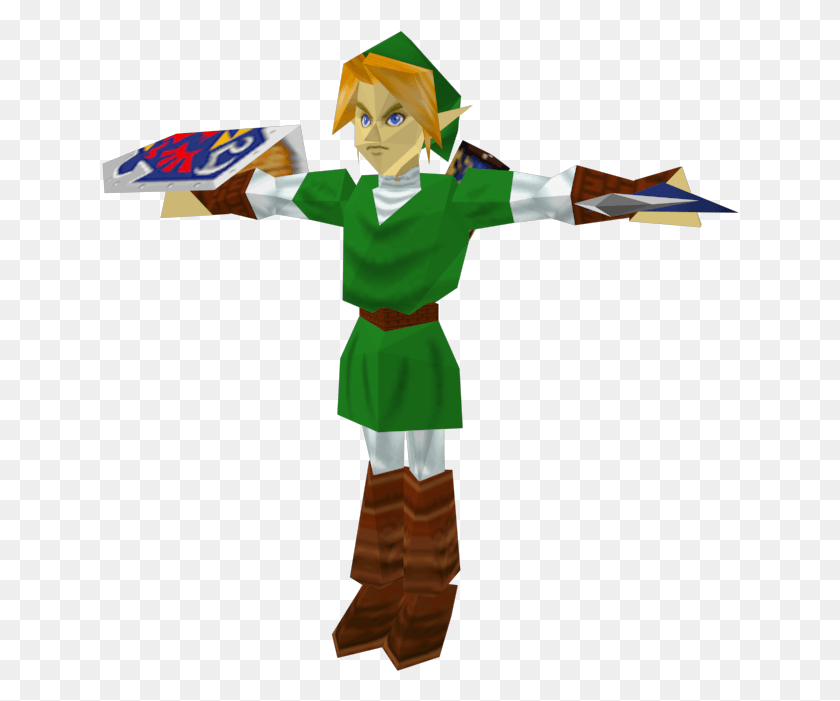 638x641 Transparent Link N64 Cartoon, Elf, Person, Human HD PNG Download