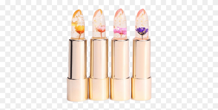 332x366 Transparent Lipstick With Flower Inside Kailijumei, Cosmetics HD PNG Download