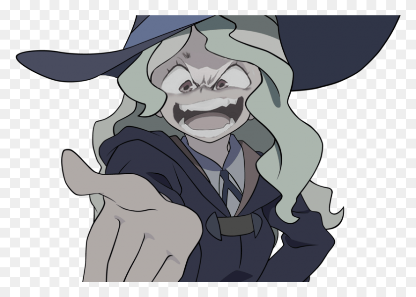 832x577 Transparent Little Witch Academia Anime Diana Little Witch Academia, Clothing, Apparel, Hood HD PNG Download