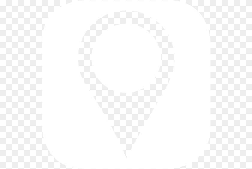 563x563 Transparent Location Icon White Emblem, Stencil PNG