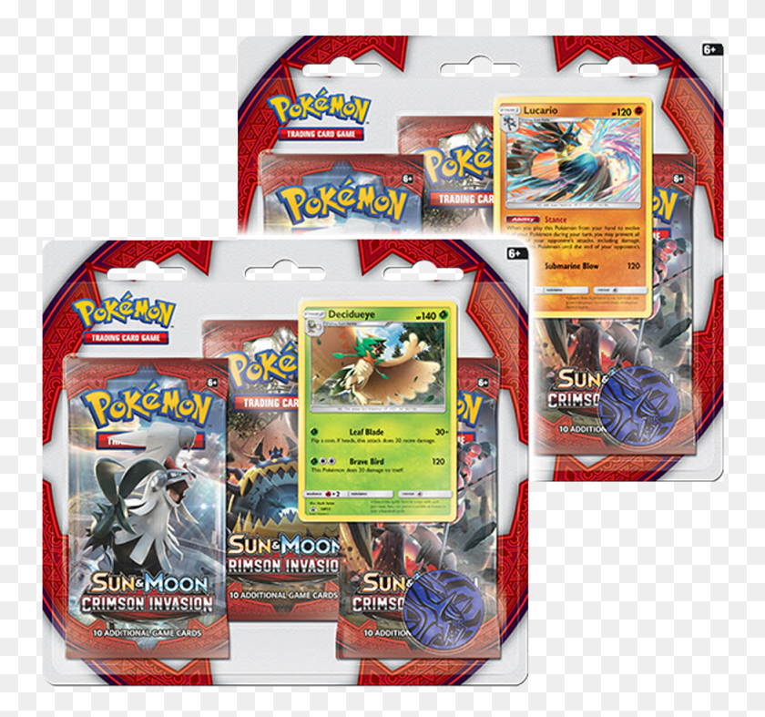 750x727 Transparent Lucario Crimson Invasion 3 Pack Blister, Poster, Advertisement, Flyer HD PNG Download