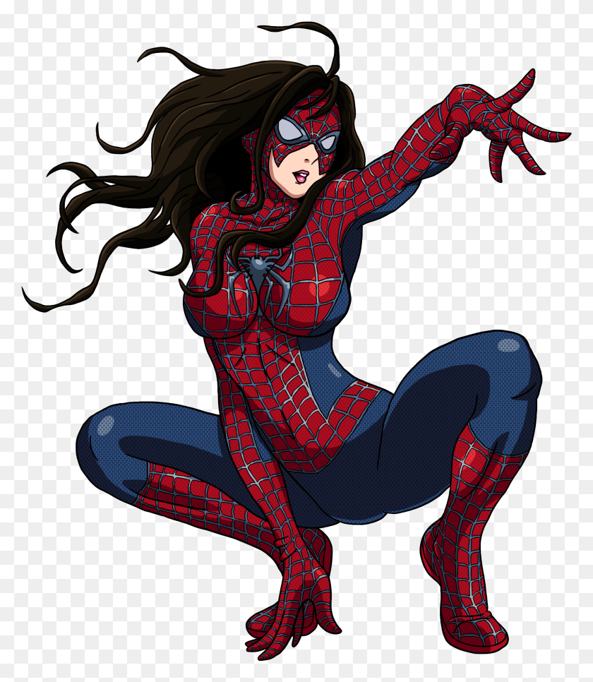 2130x2476 Transparent Man And Woman Spider Woman, Clothing, Apparel, Person HD PNG Download