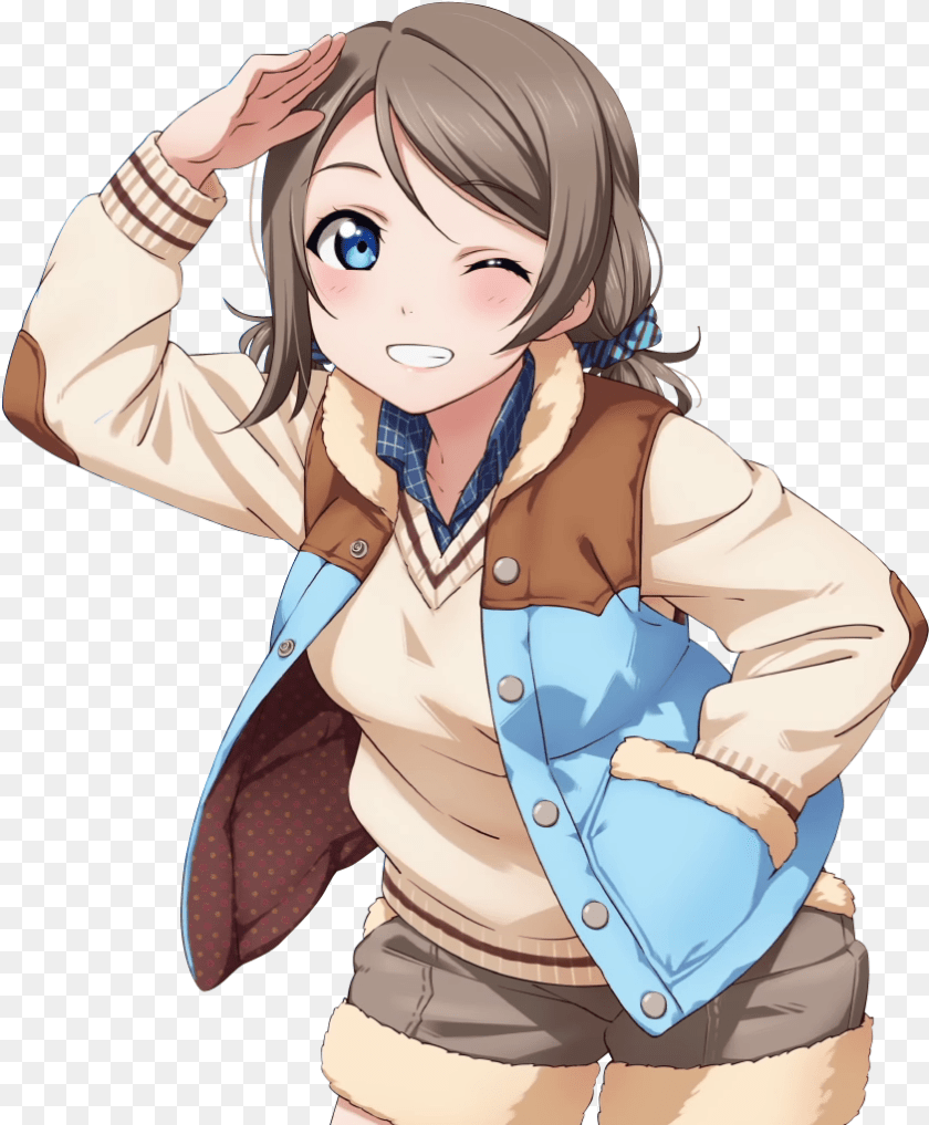 843x1021 Mari Ohara You Watanabe, Publication, Book, Comics, Adult Sticker PNG