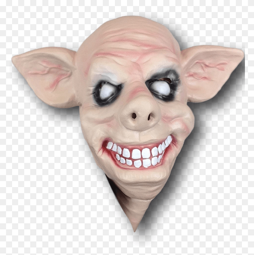 988x995 Transparent Masks Pig Pig S Mask, Teeth, Mouth, Lip HD PNG Download