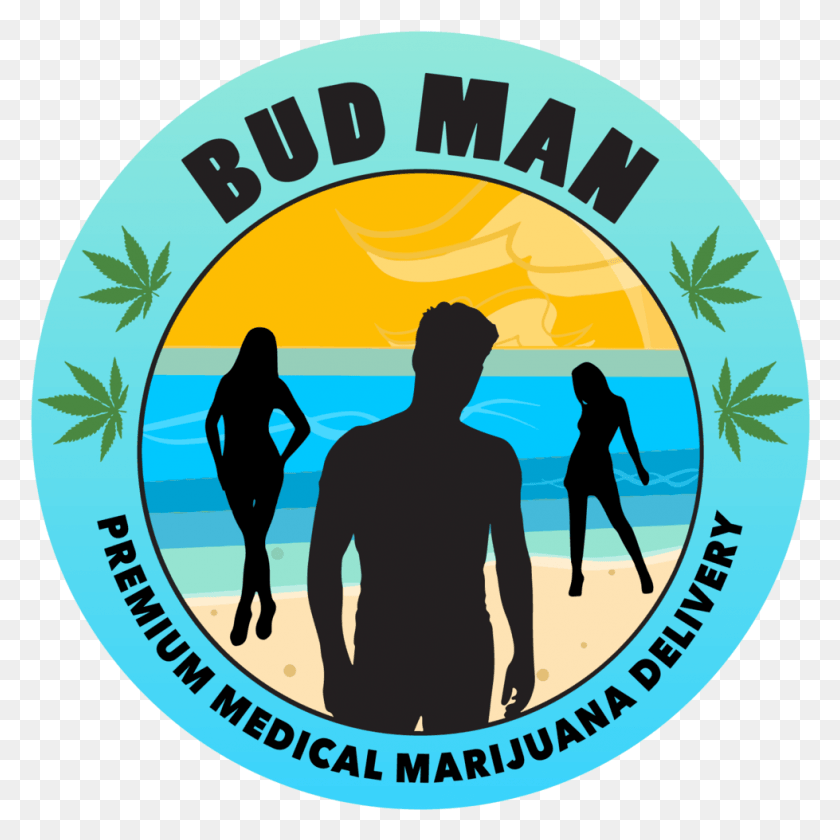 979x979 Transparent Medical Marijuana Bud Man Marijuana, Person, Human, Logo HD PNG Download