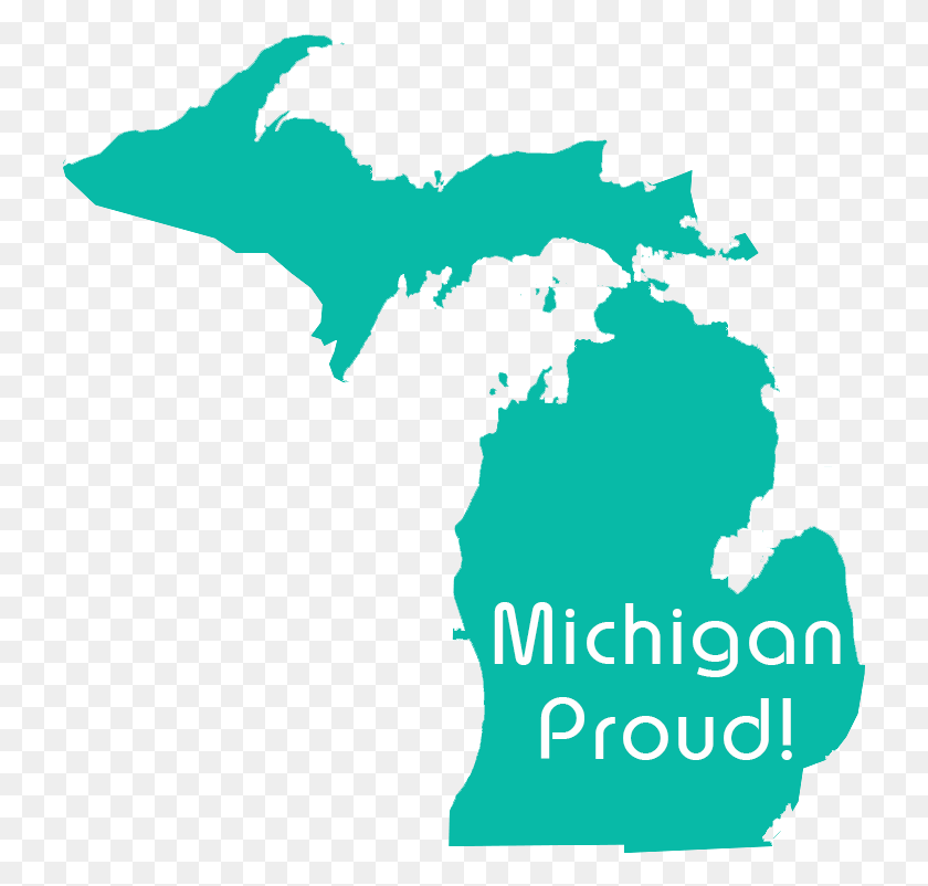 727x742 Los Resultados De Las Elecciones De Michigan 2018 Png / Mapa Hd Png