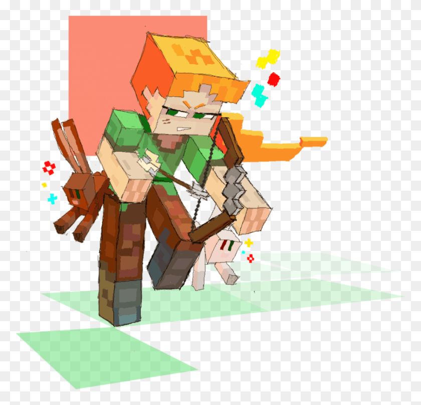 914x876 Transparent Minecraft Alex Illustration, Toy, Outdoors, Graphics HD PNG Download