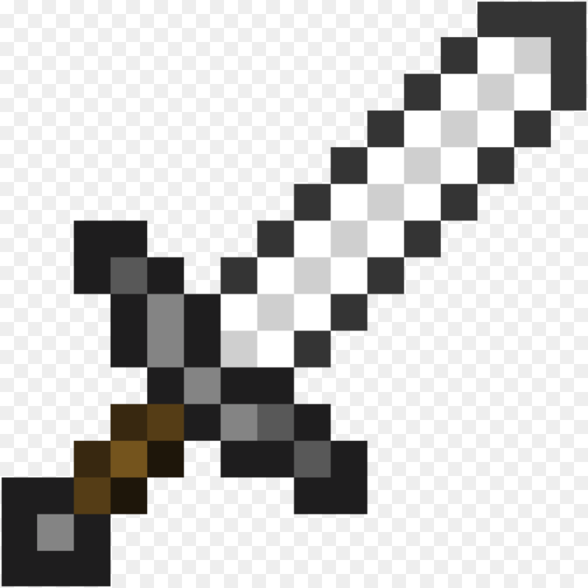 Transparent Minecraft Clip Art Minecraft Iron Sword, Chess, Game Clipart PNG